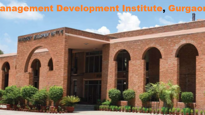 Management Development Institute Management Development Institute