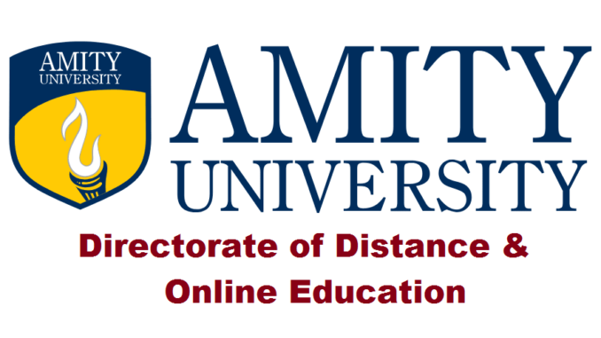 Amity University Distance Education Amity University Distance Education